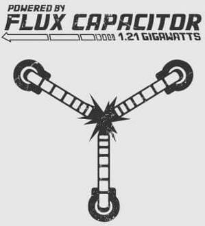 Back to the Future Powered By Flux Capacitor Dames T-shirt - Grijs - L