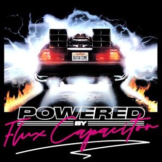 Back To The Future Powered Unisex T-Shirt - Black - S Zwart