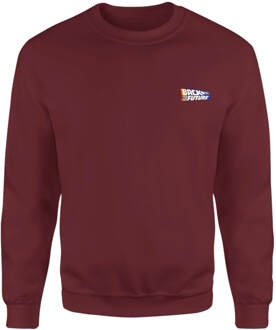 Back To The Future Sweatshirt - Burgundy - M Rood