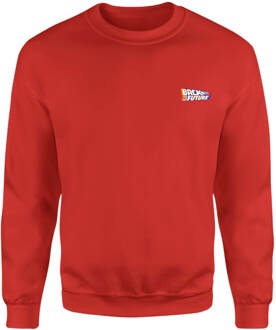 Back To The Future Sweatshirt - Red - XXL - Rood