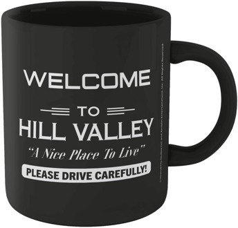 Back To The Future Welcome To Hill Valley Mug - Black