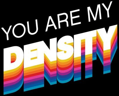 Back To The Future You Are My Density Men's T-Shirt - Black - 3XL Zwart