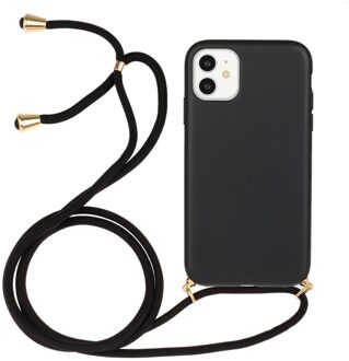 Backcover hoes met koord - iPhone 11 - Zwart