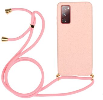 Backcover hoes met koord - Samsung Galaxy S20 FE - Roze
