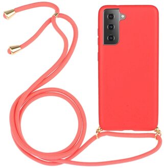 Backcover hoes met koord - Samsung Galaxy S21 Plus- Rood