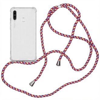 Backcover met koord Huawei P30 Lite hoesje - Paars