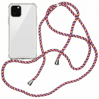 Backcover met koord iPhone 11 Pro hoesje - Paars