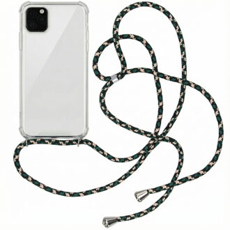 Backcover met koord iPhone 11 Pro Max hoesje - Groen
