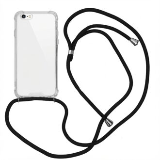 Backcover met koord iPhone 6 / 6s hoesje - Zwart