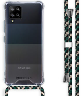 Backcover met koord Samsung Galaxy A42 hoesje - Groen