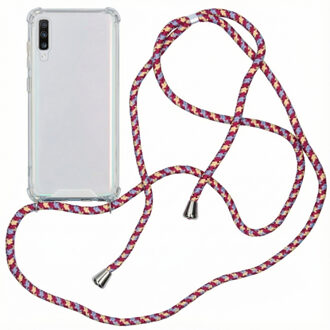 Backcover met koord Samsung Galaxy A70 hoesje - Paars