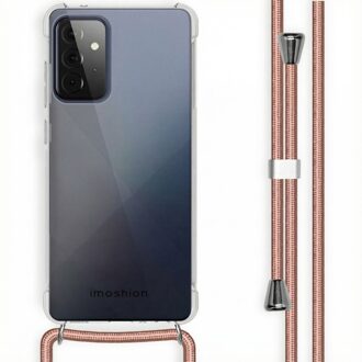 Backcover met koord Samsung Galaxy A72 hoesje - Rosé Goud