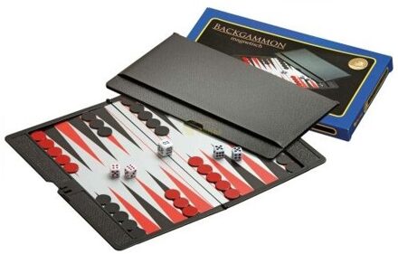 Backgammon reisset magnetisch etui