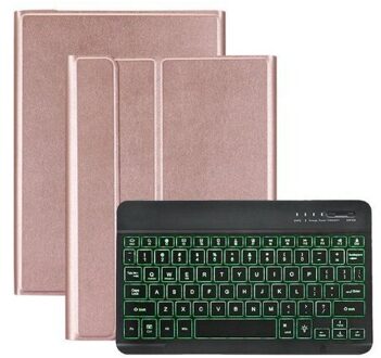 Backlit Toetsenbord Case Voor Huawei Mediapad T5 10 M5 Lite 10.1 8 M5 10 Pro M6 10.8 Matepad 10.4 Pro 10.8 Tablet Lederen Cover Rood