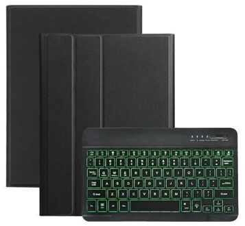 Backlit Toetsenbord Case Voor Huawei Mediapad T5 10 M5 Lite 10.1 8 M5 10 Pro M6 10.8 Matepad 10.4 Pro 10.8 Tablet Lederen Cover wit