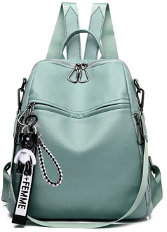 Backpack large capacity soft leather backpack 2020 new lady travel bag luxury designer girl multifunctional school bag mian