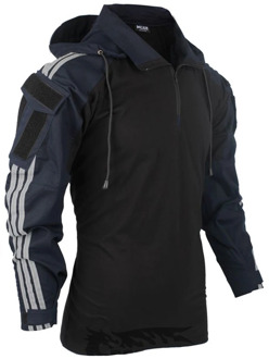 BACRAFT Long Sleeve Tactical Shirt - Dark Blue XS/S/M/L/XL/XXL