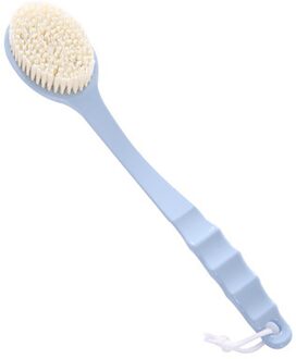 Bad Borstel Lange Steel Scrubber Skin Massage Borstel Voeten Wrijven Body Borstel Voor Terug Peeling Borstels Badkamer Accessoires nordic blauw