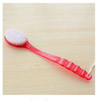 Bad Borstel Lange Steel Scrubber Skin Massage Borstel Voeten Wrijven Body Borstel Voor Terug Peeling Borstels Badkamer Accessoires roos rood