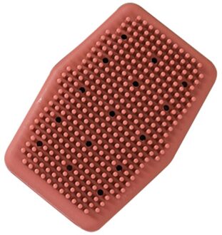 Bad Borstels Badkamer Producten Siliconen Body Brush Bad Riem Exfoliërende Terug Borstel Riem Wassen Schoon Bad Scrub Handdoek Scrubbers 1stk rood