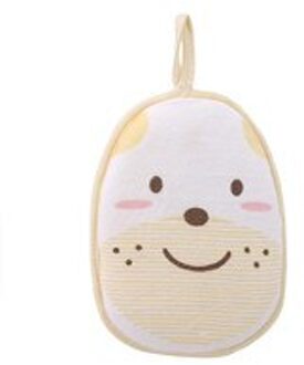 Bad Borstels Sponzen Wrijven Kraan Handdoek Accessoires 1 Pc Body Wash Leuke Kind Borstel Zuigeling Douche Spons Katoen Wrijven geel