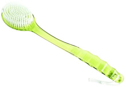 Bad Douche Borstel Lange Steel Plastic Body Bad Douche Terug Borstel Scrubber Schoonmaken Stimulator Borstel Badkamer Accessoires #25 groen