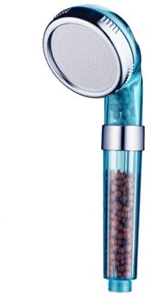 Bad Douche Hoge Druk Waterbesparende Badkamer Negatieve Ionen Filter Douche Waterbesparende Filter Verwijderen En Wassen Spa nozzle blauw