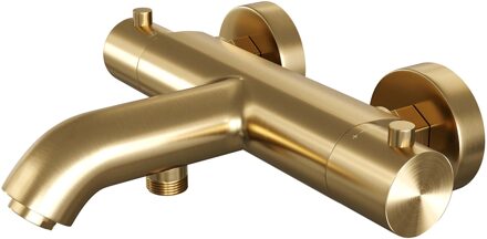 Bad- en Douchekraan Thermostatisch Brauer Gold Edition Geborsteld Goud