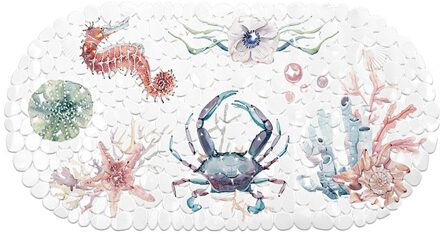 Bad Mat Non Slip Ovale Douche Badmat Met Zuignap Leuke Gemak Cups Voor Kids Volwassenen Non-Slip Mat A3