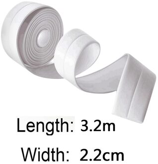 Bad Muur Afdichtstrip Zelfklevende Keuken Kalefateren Tape Waterdichte Meeldauw Bad Wastafel Gezamenlijke Spleet Sticker Hoek Stick Strip White1