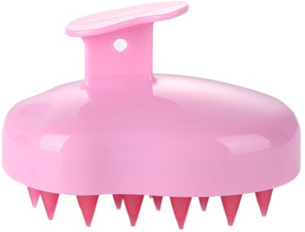 Bad Spa Massage Borstel Haar Borstel Siliconen Hoofd Body Hoofdhuid Massage Borstel Siliconen Shampoo Borstel Haar Wassen Kam Douche Borstel Roze