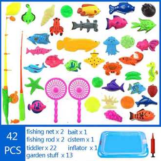 Bad Speelgoed Voor Kinderen Vissen Magnetische Speelgoed Drijvende Vissen Spel Opblaasbare Bad Educatief Speelgoed Met Inflator 3 Maten YW0891-2