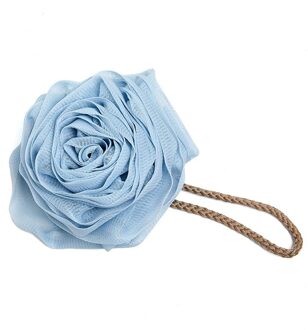 Bad Spons Douche Bloem Wisp Voor Body Mesh Schuimende Spons Bubble Ball Body Skin Cleaner Gereedschap Badkamer Accessoires Bad Bal Blauw