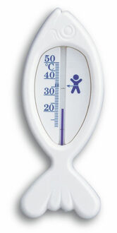 Bad thermometer - vis - wit - kunststof - analoog - baby en kind