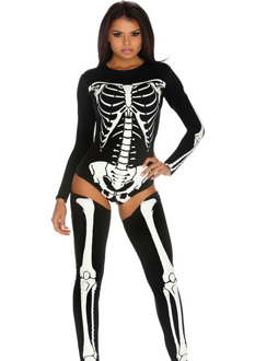 Bad to the Bone - Sexy Skeleton Costume - XS/S