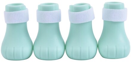 Bad Wassen Kat Klauw Cover Anti-Kras Schoenen Voor Katten Verstelbare Pet Kat Laarzen Bad Wassen Kat Claw Paw cover Protector Botas kat Shoes blauw