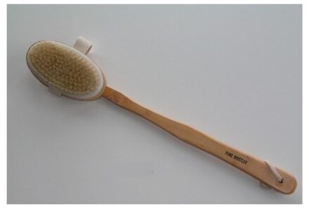 Badborstel 42cm hout bruin