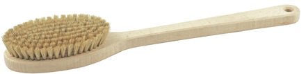Badborstel - beukenhout - massageborstel - 39 cm - met steel - rugborstel Multi