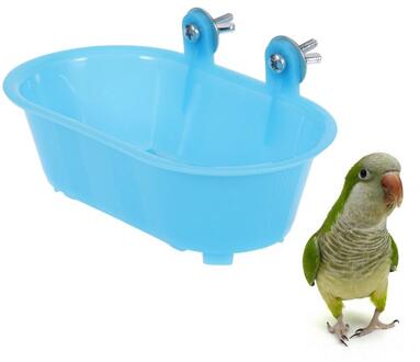 Baden Bad Speelgoed Papegaai Douche Zwembad Vogel Bad Schoonmaken Tool Met Bodem Spiegel