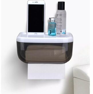 Baden Kamer Wc Tissue Box Cover Servet Papier Houder Dispenser Decoratie zwart