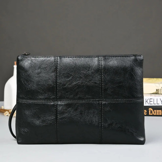 Badenroo New Simple Brand Men Clutch Bag Business Casual Large Capacity Leather File Bag Fashion Men Ipad Clutches Embrayage Sac