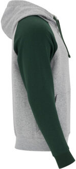 Badet tweekleurige uniseks volwassen hoodie Grijs - XL