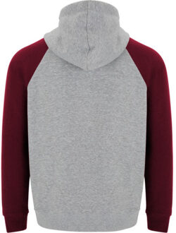 Badet tweekleurige uniseks volwassen hoodie Grijs - XXXL