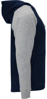 Badet tweekleurige uniseks volwassen hoodie - maat M Grijs