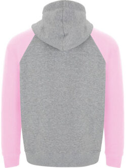 Badet tweekleurige uniseks volwassen hoodie - maat XXL / XXXL Grijs