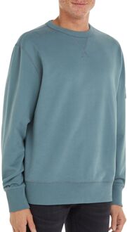 Badge Crew Neck Sweater Calvin Klein Jeans , Blue , Heren - 2XL