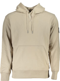 Badge Hoodie Heren beige - S