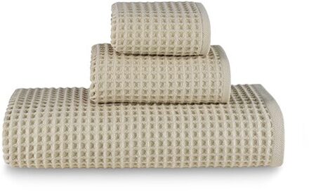 Badhanddoek 100% Turkse Katoen Super Absorberend En Ultra Zachte Sneldrogende (80 Cm X 170 Cm) wafel Handdoek Bad Spa Gym Reizen Sauna Almond