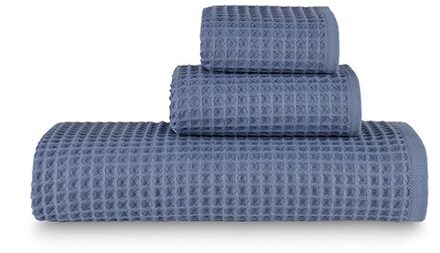 Badhanddoek 100% Turkse Katoen Super Absorberend En Ultra Zachte Sneldrogende (80 Cm X 170 Cm) wafel Handdoek Bad Spa Gym Reizen Sauna Denim