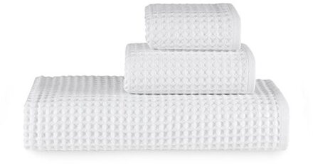 Badhanddoek 100% Turkse Katoen Super Absorberend En Ultra Zachte Sneldrogende (80 Cm X 170 Cm) wafel Handdoek Bad Spa Gym Reizen Sauna wit